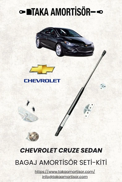 Chevrolet Cruze SEDAN BAGAJ AMORTİSÖRÜ KİTİ- SETİ