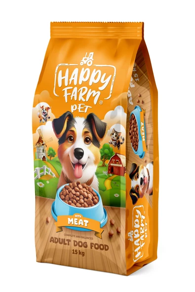 Happy Farm Etli Köpek Maması 15Kg - 3