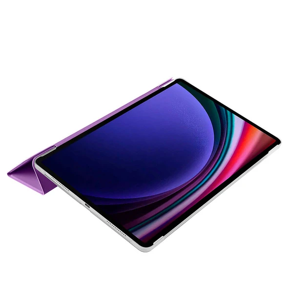 Samsung Galaxy Tab S9 Fe Plus 12.4" X610 Kılıf Standlı ince Kapaklı TabSmart - 4