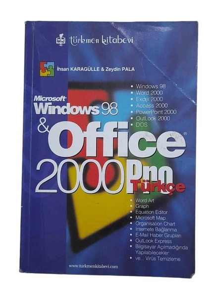 MİCROSOFT WİNDOWS 98 OFFİCE 2000 PRO ( TÜRKÇE ) (İKİNCİ EL KİTAP) ürün görseli