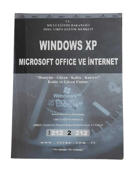 WINDOWS XP MICROSOFT OFFICE VE İNTERNET (İKİNCİ EL KİTAP)
