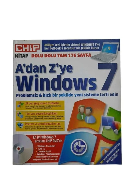 A'DAN Z'YE WİNDOWS 7 CHIP (İKİNCİ EL KİTAP) ürün görseli