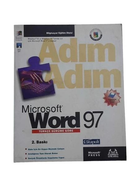 ADIM ADIM MİCROSOFT WORD 97 TÜRKÇE SÜRÜME GÖRE (İKİNCİ EL KİTAP)