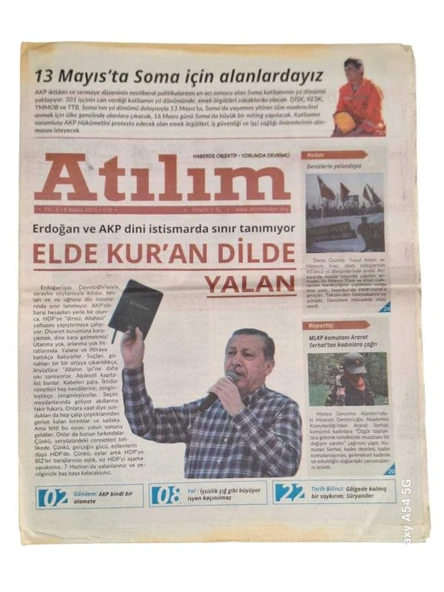 ATILIM / YIL:3 / 8 MAYIS 2015 / 172 / ELDE KUR'AN DİLDE YALAN (İKİNCİ EL KİTAP)