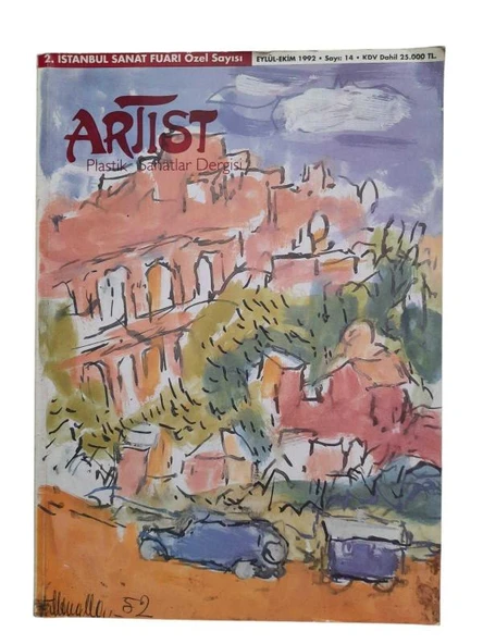 ARTİST PLASTİK SANATLAR DERGİSİ  EYLÜL EKİM 1992 SAYI:14 ( 2.İSTANBUL SANAT FUARI ÖZEL SAYISI ) (İKİNCİ EL KİTAP)