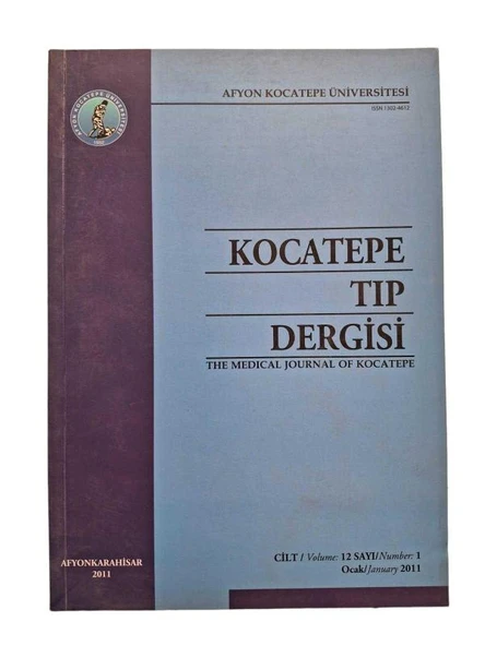 KOCATEPE TIP DERGİSİ CİLT-12 1. VE 2. SAYILAR (İKİNCİ EL KİTAP)