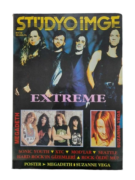 STÜDYO İMGE AYLIK MÜZİK DERGİSİ  EKİM  (EXTREME ) (İKİNCİ EL KİTAP) - 1