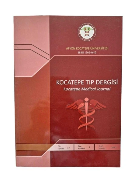 KOCATEPE TIP DERGİSİ  CİLT 13  SAYI:1  YIL 2012 (İKİNCİ EL KİTAP)