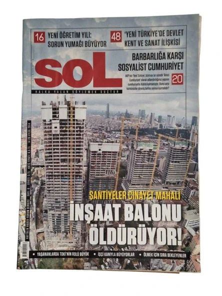 SOL HAFTALIK HABER YORUM DERGİSİ 14-20 EYLÜL 2014 SAYI 6 (İKİNCİ EL KİTAP)