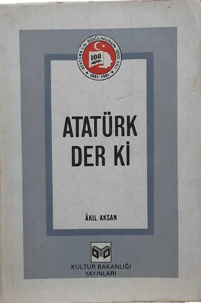 ATATÜRK DER Kİ (İKİNCİ EL KİTAP)