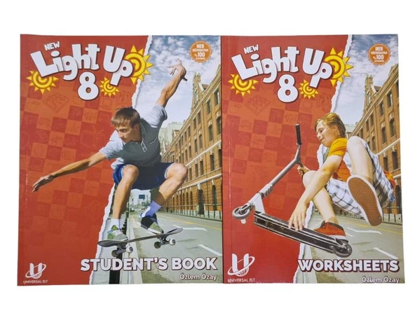 UNİVERSAL ELT NEW LİGHT UP 8 STUDENT'S BOOK + WORKSHEETS (İKİNCİ EL KİTAP) - 1