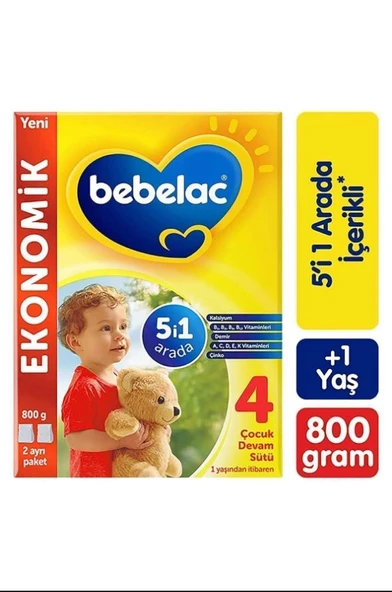 Bebelac 4 Çocuk Devam Sütü 1 Yaş+ 800 gr