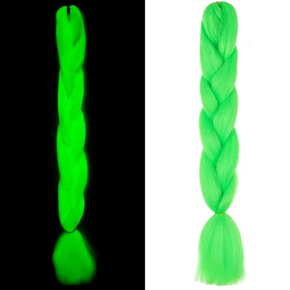 Fosforlu Neon Örgülük Saç Esperer 100 Gr. - Yeşil ürün görseli