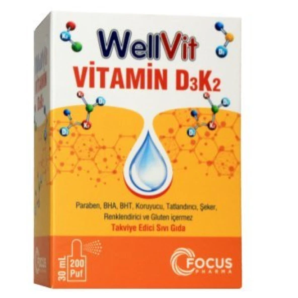 Wellvit Vitamin D3 K2 30ml