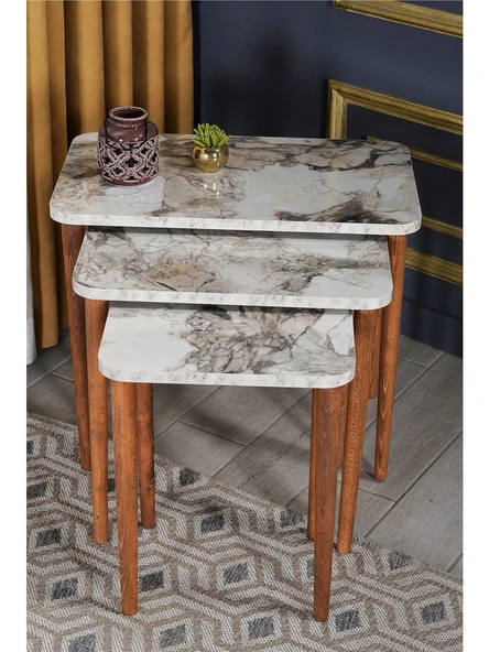 Zigon Sehpa Ahşap Torna Ayak Efes Kr 2065 - Resim 4