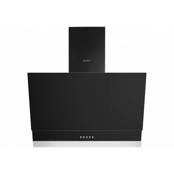 Simfer 9603 Siyah Cam Duvar Tipi Davlumbaz