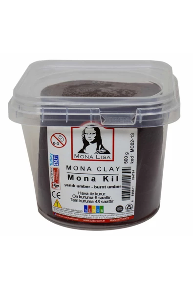 Mona Clay Modelleme Kili 500 gr Kil Çamuru Renkli 1 Adet - 4