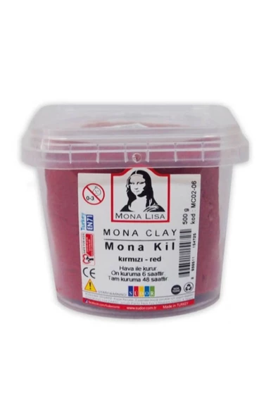 Mona Clay Modelleme Kili 500 gr Kil Çamuru Renkli 1 Adet - 10