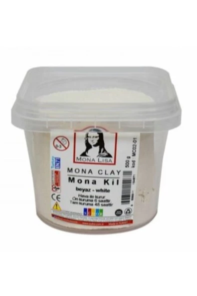 Mona Clay Modelleme Kili 500 gr Kil Çamuru Renkli 1 Adet - 7