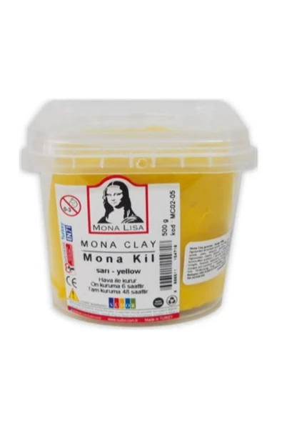 Mona Clay Modelleme Kili 500 gr Kil Çamuru Renkli 1 Adet - 6
