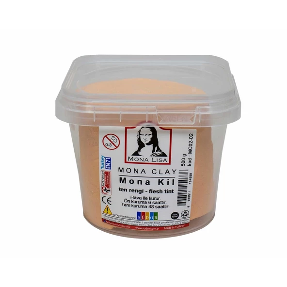 Mona Clay Modelleme Kili 500 gr Kil Çamuru Renkli 1 Adet - 5