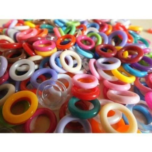 Güvercin Klipsi -Simit 10 Renk Karışık- (500'lü)