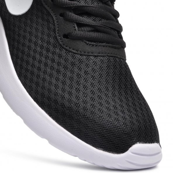 Nike 812654 Tanjun Siyah-Beyaz Fileli Erkek Spor Ayakkabı - 2