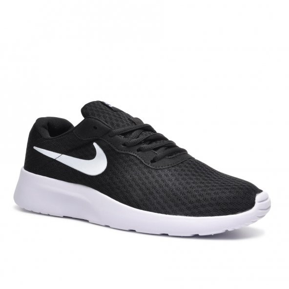 Nike 812654 Tanjun Siyah-Beyaz Fileli Erkek Spor Ayakkabı - 4