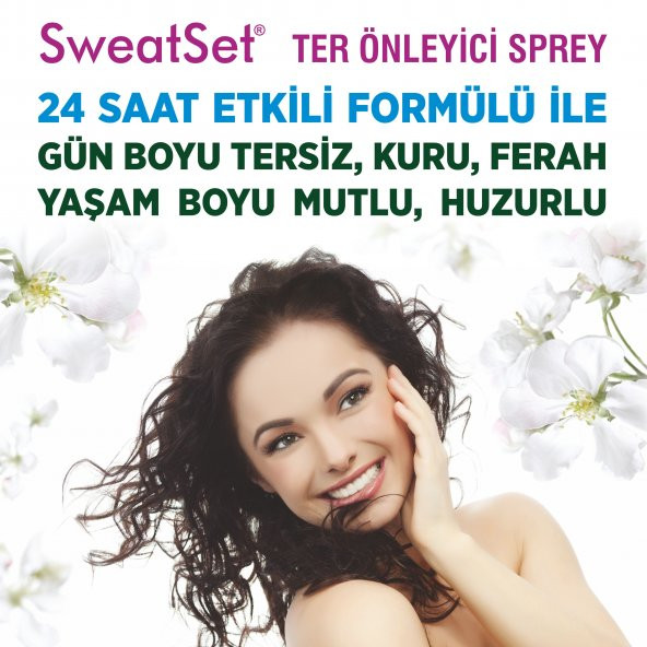 SweatSet El, Ayak, Yüz, Koltuk Altı Terleme Önleyici Sprey 60 ml 3lü Set 24 Saat Etkili Kesin Çözüm - 8