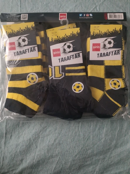 Şirin Taraftar Çocuk Çorabı 3 Adet