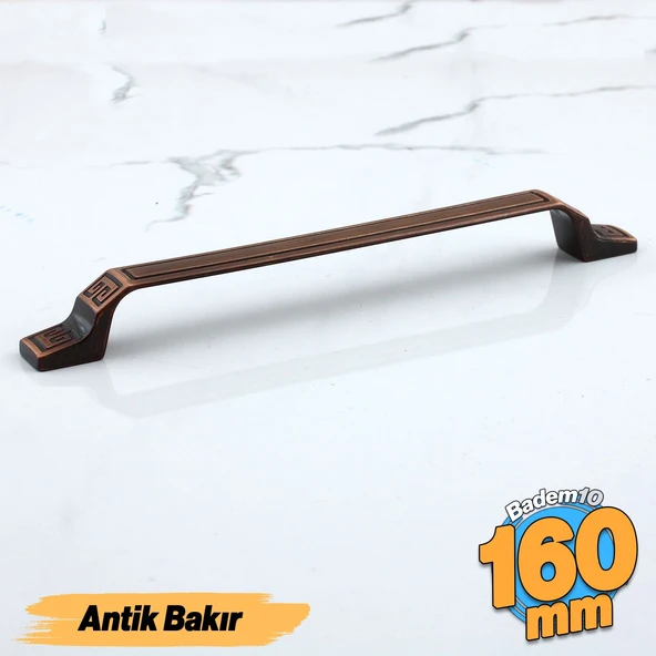 Can160 mm - 16 cm Eskitme Antik Bakır Metal Mobilya Mutfak Dolabı Dolap Kulpu Kulbu Kulpları ürün görseli