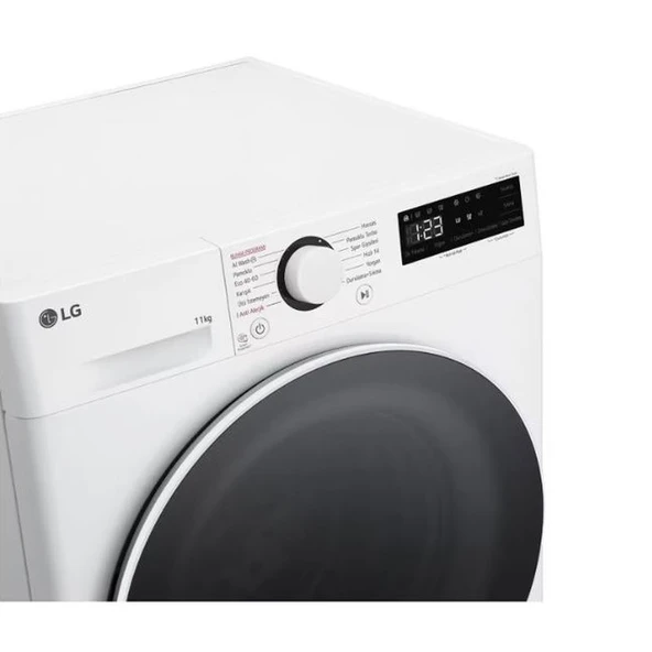 LG F4Y5EYW0W 11 Kg 1400 Devir Beyaz Çamaşır Makinesi - 3