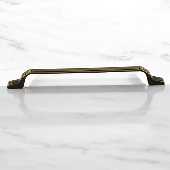 Can Antik Sarı Metal Kulp 128 mm 12.8 cm Mobilya Çekmece Mutfak Dolabı Dolap Kulpları Kulbu Kulpu - Resim 4