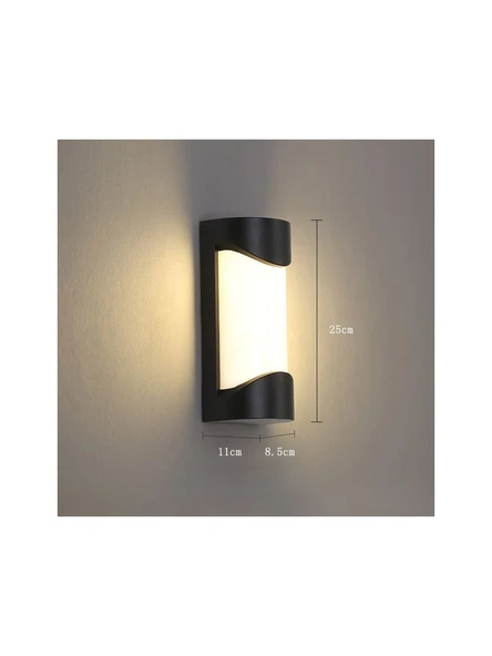 Radar Sensörlü Karanlıkta Hareket Gördükçe Yanar Elektrikle Çalışır 24 Watt 3000K Günışığı Led Aplik - 5