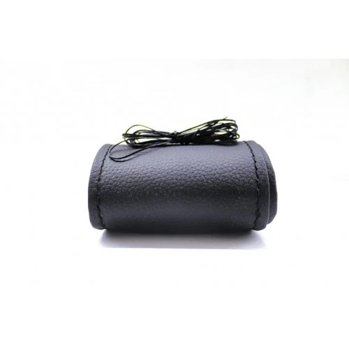 Nissan Almera  (2000-2008) Uyumlu Direksiyon Kılıfı Dikmeli Siyah Deri Siyah Nakışlı - Resim 4