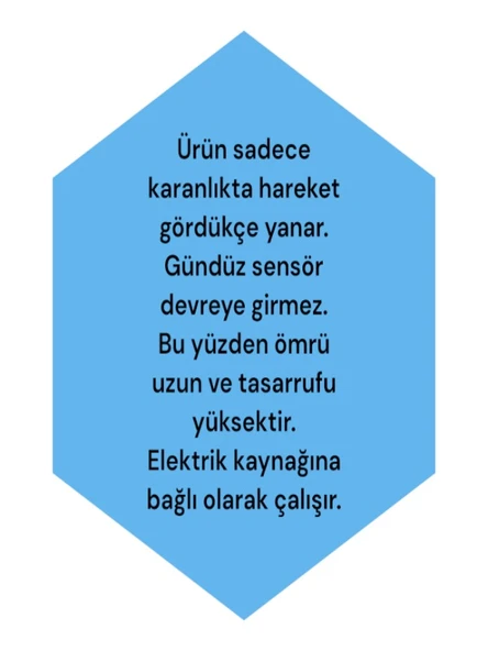 Radar Sensörlü Karanlıkta Hareket Gördükçe Yanar Elektrikle Çalışır 24 Watt 3000K Günışığı Led Aplik - 3