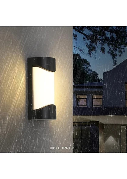 Radar Sensörlü Karanlıkta Hareket Gördükçe Yanar Elektrikle Çalışır 24 Watt 3000K Günışığı Led Aplik