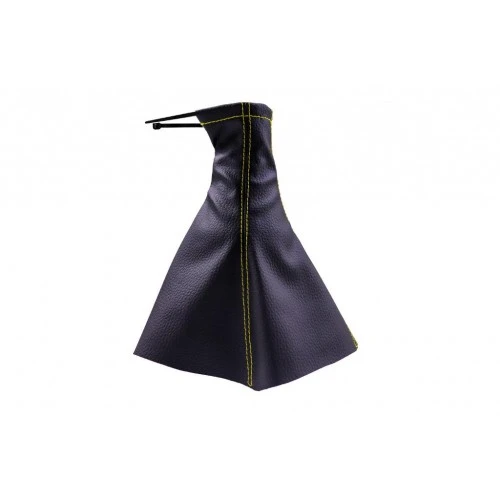 Honda City  (2006-2011) Uyumlu Vites Körüğü Siyah Deri Sarı Dikiş - Resim 2