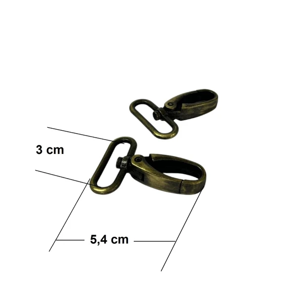 SRTfootcare Orta Boy Akrep Anahtarlık ve Çanta Kancası 3cm 2 Adet Deri El Aleti - 6