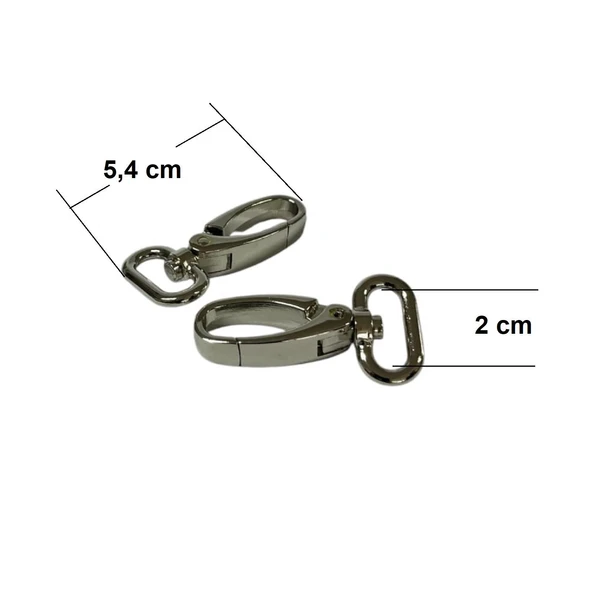 SRTfootcare Orta Boy Akrep Anahtarlık ve Çanta Kancası 2cm 2 Adet Deri El Aleti - 7