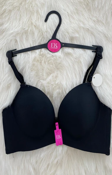 Lazer Kesim Double Push Up Çift Destekli Balensiz Sütyen F.K. 514