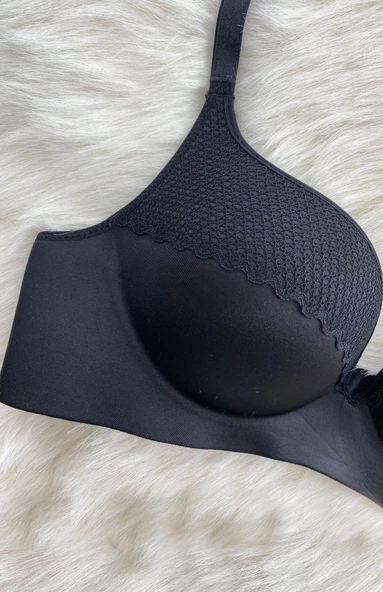 Lazer Kesim Destekli Balensiz File Detaylı Sütyen F.K. 201 - 6