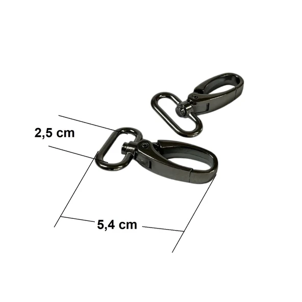 SRTfootcare Orta Boy Akrep Anahtarlıkve Çanta Kancası 2,5cm 2 Adet Deri El Aleti - 9