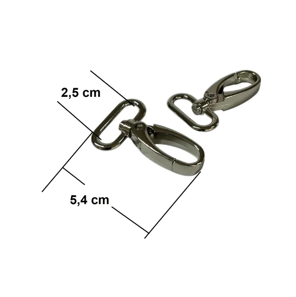 SRTfootcare Orta Boy Akrep Anahtarlıkve Çanta Kancası 2,5cm 2 Adet Deri El Aleti - 7