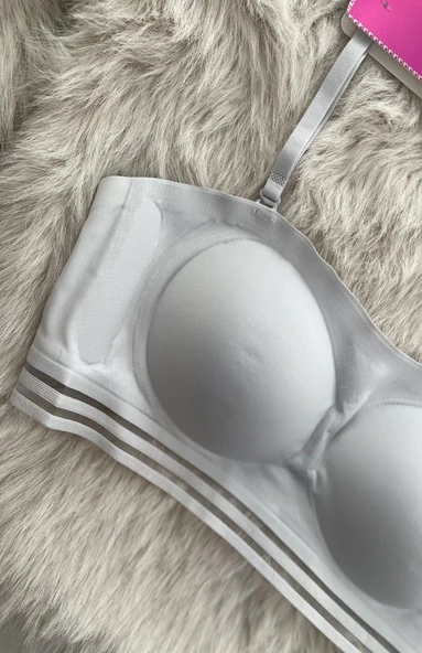 Lazer Kesim Desteksiz Balensiz Çıkarılabilen Pedli Sütyen F.K. 1240