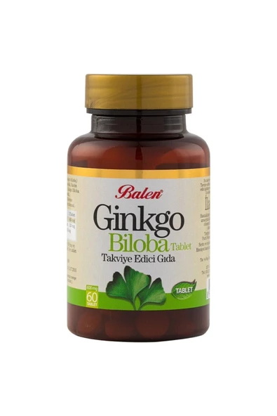 BALEN Ginkgo Biloba 600 Mg 60 Tablet Gingko Ginkgo Ginko Biloba Tableti