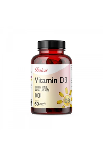 BALEN Vitamin D3 Yumuşak Kapsül 450 Mg*60