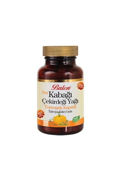 BALEN Bal Kabağı Çekirdeği Yağı Yumuşak Kapsül 1380 Mg* 100