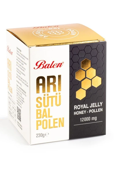 BALEN Arı Sütü Bal Polen Süper Doz (12000 MG) 230 gr