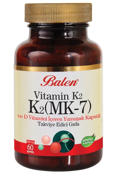 BALEN Vitamin 2 2-mk 7 D3 450 Mg *60 Kapsül